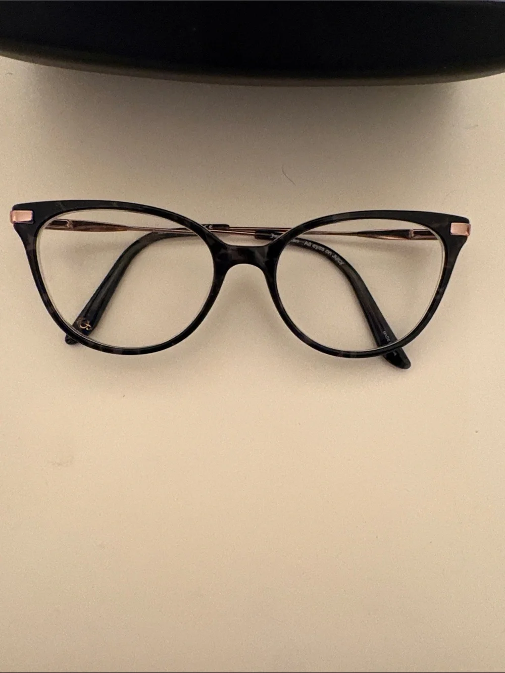 NWT Juicy Couture JU237 Glasses Frames with Rose Gold Trim